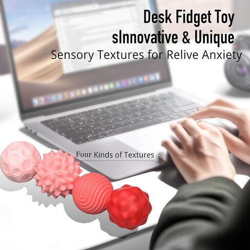 Large Magnetic Sensory Fidget Ball Toy, 8Pcs Silicone Sensory Stress Relief Toys for Adults, Teens with Autism, ADHD, Anxiety, Stocking Stuffers for Women Men Teen Gift (Purple, Large) in Kuwait