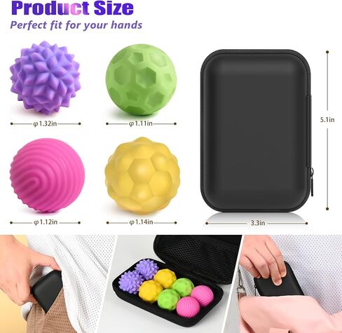 كرات مغناطيسية من السيليكون تملأ ألعابًا للبالغين والمراهقين ، 8pcs ألعاب تخفيف الإجهاد الحسية للقلق ADHD ADHD ، أدوات القوام الممتعة ، لعبة مكتب المكتب ، وتخزين المواد الغذائية للهدايا (اللون 1) in Kuwait