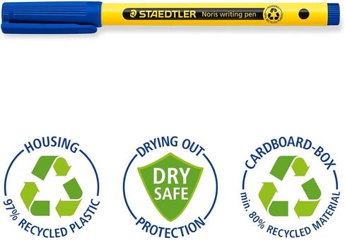 STAEDTLER Noris writing pen, box of 6 fineliners in assorted colors in Saudi Arabia