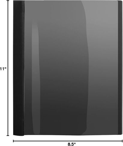 Clear Front Source Report Covers ، 1/2 "CAP ، 8.5" × 11 "، 25/BX ، Black (BSN78512) حسب مصدر الأعمال in Saudi Arabia
