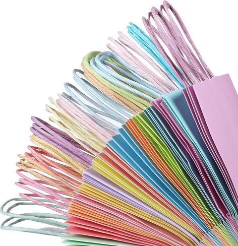 Mr. Pen- Paper Gift Bags with Handles, 32 Pack, 8.3" x 5.9" x 3.1", 16 Pastel Colors, Small Gift Bags with Handles, Party Favor Bag in Saudi Arabia