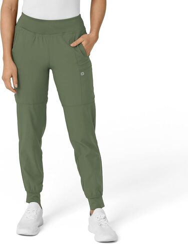 WonderWink W123 Women's 5555 Comfort Waist Jogger Pant, Olive, 2X in Saudi Arabia