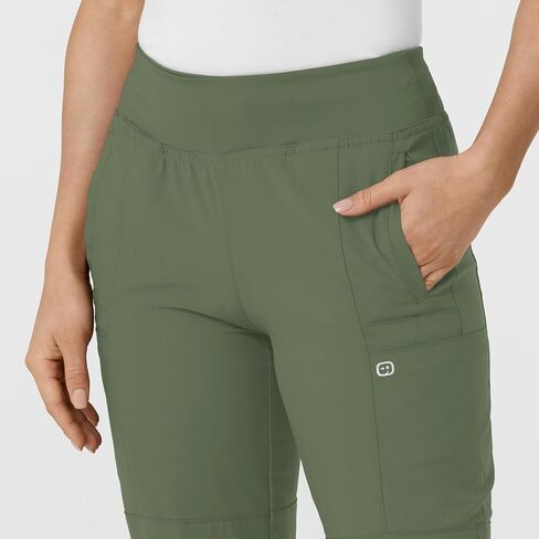 WonderWink W123 Women's 5555 Comfort Waist Jogger Pant, Olive, 2X in Saudi Arabia