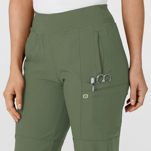 WonderWink W123 Women's 5555 Comfort Waist Jogger Pant, Olive, 2X in Saudi Arabia