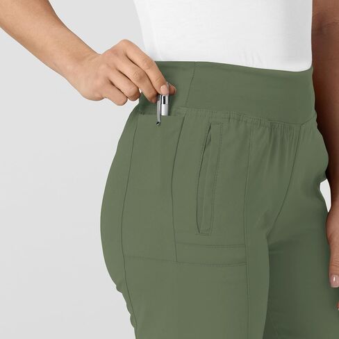 WonderWink W123 Women's 5555 Comfort Waist Jogger Pant, Olive, 2X in Saudi Arabia