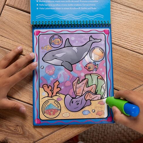 Melissa & Doug Water Wow! Reusable Water-Reveal, 6 Mess Free Coloring Books—Animals, Vehicles, Alphabet, Numbers & Much More—Travel Toys for Kids 3+ in Saudi Arabia
