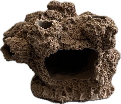 7 Hole Barnacle Cave Frag Rock Rockbed Base for Live Coral Frag Slows for Reef Aquariums (Coralline Purple) in Kuwait