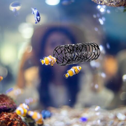 Betta Tunnel & Hammock Set - Black Betta Fish Toys, Safe Bettas Fish Tank Accessories, Bettas Hideout for Small Fishs & Shrimp in Saudi Arabia