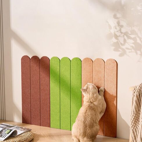 Cat Scratcher, Wall Scratchers for Indoor Cats, Vertical Scratching Posts, Cat Scratching Board, 3 Pieces Set Cat Scratch Furniture Protector (Light Camel) in Saudi Arabia