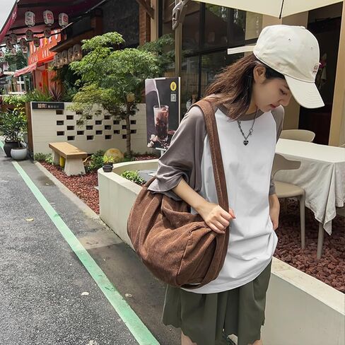 للجنسين سروال قصير حقيبة كتف حقيبة كبيرة للسيدات للمتسوقين حقيبة قماش الموضة لكل يوم/مكتب/مدرسة/السفر in Kuwait