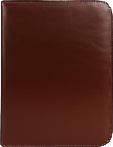 Olde York Leather Padfolio-محفظة جلدية للرجال ، Padfolio للرجال-100 ٪ من الجلد الأصيل من الحبوب [جلد بني داكن] in Kuwait