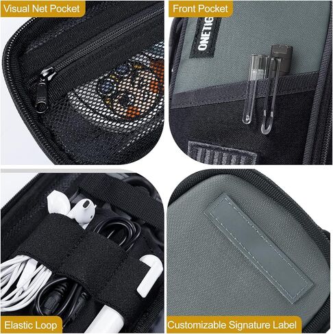 OneTigris Pencil Case for Boys - Pencil Pouch for Boys School Office Supplies Stationery, Zipper Multi-Slot Large Capacity Pencil Bag Organizer with Pens Sleeve Holder for Adults Children Men Women in Saudi Arabia