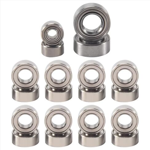 متوافق مع محوري لـ SCX24 90081 AXI00001 AXI00002 1/24 RC CARLLER CAR PRAPE SOPSORIONS 20PCS BALL BALLE BEARING ST in Saudi Arabia