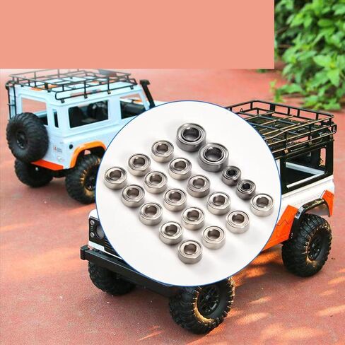 متوافق مع محوري لـ SCX24 90081 AXI00001 AXI00002 1/24 RC CARLLER CAR PRAPE SOPSORIONS 20PCS BALL BALLE BEARING ST in Saudi Arabia