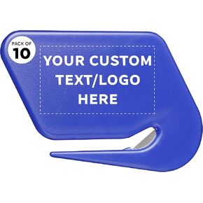 Custom Translucent Plastic Letter Openers Set of 50, Personalized Bulk Pack - Perfect for Home or Office - TBlue in Kuwait