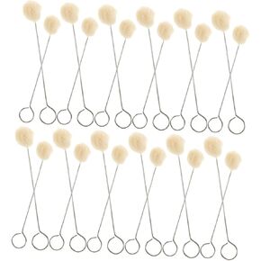 Zerodeko 60pcs Wool Dauber Brush مع مقبض معدني شعيرات صوف ناعمة لتلطيخ الصباغة الفعالة أداة مشاريع للحرف اليدوية للأثاث والسيارات الداخلية in Kuwait
