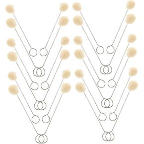 CIIEEEO 60pcs أداة Daubers مع مقبض معدني للتنظيف الدقيق للأثاث والسيارات الداخلية قضيبًا ناعمًا لصياغة مشاريع الصباغة والأعمال الجلدية in Kuwait