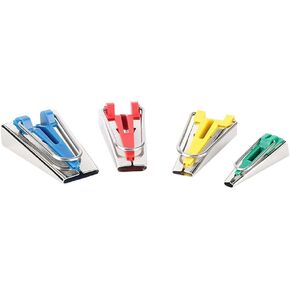 Bias Tape Maker Set, 4Pcs 6MM 12MM 18MM 25MM Sewing Quilting Tools Upgraded Bias Binding Tape Making Tool for Fabric Quilting Sewing in Kuwait
