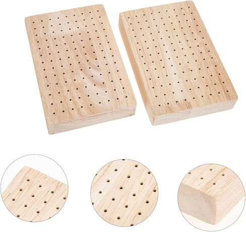 DOITOOL DIY Clay Drying Station for Pottery Figures Wooden Plug Board 2-Piece Set Portable Display Stand for Clay Sculptures for Artists in Saudi Arabia