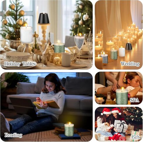 Nuanchu 3.3 lb Candle Sand DIY Pearled Candle Making Kit Included 20 Pcs Wicks and Refillable Beaded Wax Sand Beaded Wax Gift with Wicks Self Extinguish for Home Wedding Party (Black) in Saudi Arabia