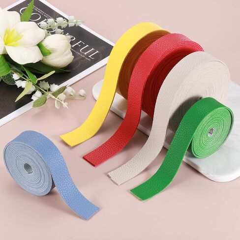 حزام جلدي من Mecccanixity ، 1 "عرض × 98" ، شريط حزام جلدي طويل الحبيبات لفة لمشاريع DIY الحرفية ، وأطواق الحيوانات الأليفة ، وحبال الجر ، وأشرطة الأكياس ، وورشة الهوايات (الأزرق) in Kuwait