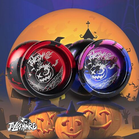 Professional Unresponsive Yoyo X5 for Pros and Responsive Yoyos for Kids Beginners - Replaceable Unresponsive Bearings, Gloves, Removal Bearing Tool and 5 Cords Included (red Black) in Kuwait