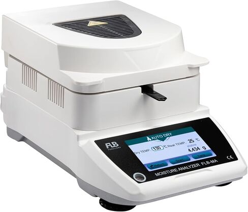 Moisture anlyzer Spanish English Germany Menu Balance Meter 0.01% Readability 0.001g 110V 3 Drying Modes Touch Screen RS232 Interface Water Content Test (110g0.001g)… in Saudi Arabia