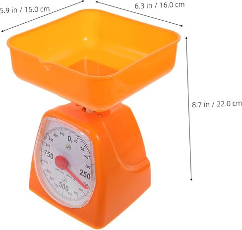 Kitchen Scale Kitchen Weight Scale Digital Classic Dial Weigh Student Fixed Dial Portion Control Random Color in Saudi Arabia
