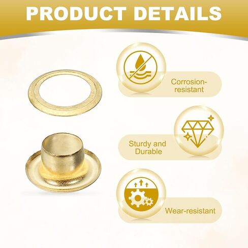 Patikil 5mm/3/16 "ثقيلة معدنية ، 150 PCS Sheelets و Gromsets Kit Geather Grommet Tool for Fabric Shoes Stretains Belt Diy in Kuwait