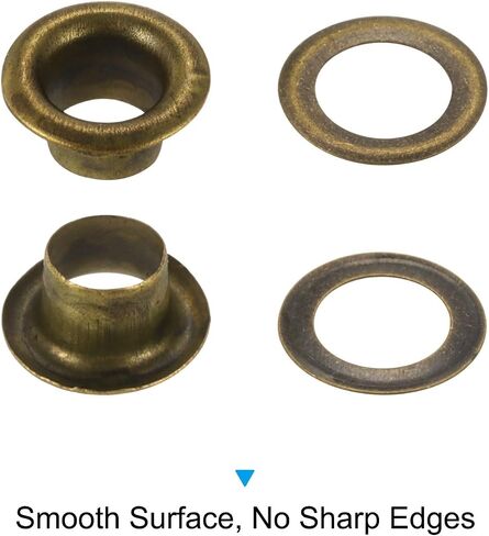 Harfington 200pcs Grommet Sheelets Tool kit 4mm metal grommet kit for shoes levale legal vible belt diy ، bronze in Saudi Arabia