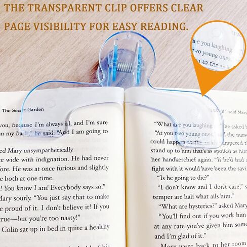 Book Page Holders for Reading, Transparent Book Clips - 12°Hands-Free Reading Stand & Page Keeper, Bookmark Holder, Book Opener Holder for Music Books, Cook Books, Piano Book-Blue,2pcs in Saudi Arabia
