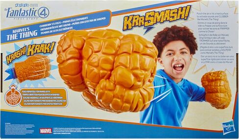 Fantastic Four Marvel Studios 'The First Steps Marvel’s The Thing Clobberin' FX Fists ، لعب دور الأدوار الفائقة للأزياء ، الأطفال الذين تتراوح أعمارهم بين 5 سنوات in Saudi Arabia