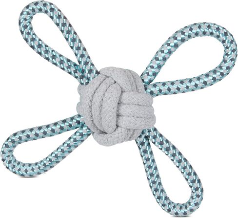 Rope Dog Toys – Durable Chew & Tug Toys for Dogs – Knotted Ball, Rope & Ball, Tug Variants – Soft on Teeth, Promotes Dental Health in Kuwait