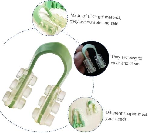 مقاطع الأنف الليلية U-ty-type glint set silica gel splets for sching spors gase pore strips women in Saudi Arabia
