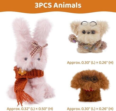 Guwina 23pcs jumbo Pipe Cleaner Animal Craft Kit ، 39.37 '' Long x 0.8 '' Swice Faux Fur Fur Fluffy Chenille ينبع مع ملحقات زخرفية ، و Diy Fuzzy Sticks Supplies مجموعة لصنع الأرانب والكلاب in Kuwait