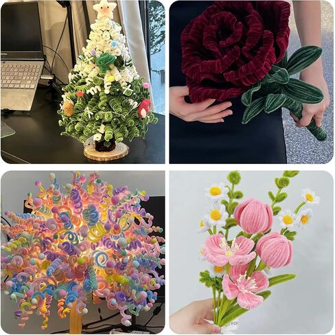 200Pcs Pipe Cleaners for Arts & Crafts, Multi-Colored Chenille Stems (12-Inch), 20 Assorted Colors for DIY Decorations & Creative Projects, No Black/White in Kuwait
