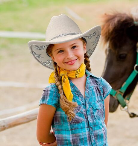 Jastore Kids Girls Boys Bling Rhinestone Western Cowgirl Hat Sparkly Star Disco Cowboy Hat in Saudi Arabia
