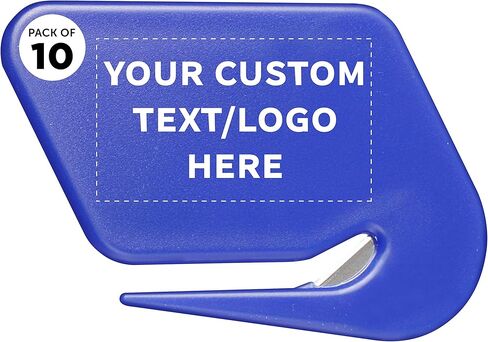 Custom Translucent Plastic Letter Openers Set of 50, Personalized Bulk Pack - Perfect for Home or Office - TBlue in Kuwait