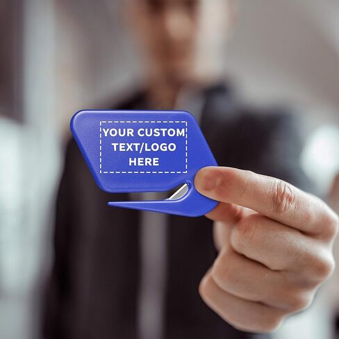 Custom Translucent Plastic Letter Openers Set of 50, Personalized Bulk Pack - Perfect for Home or Office - TBlue in Kuwait