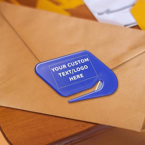 Custom Translucent Plastic Letter Openers Set of 50, Personalized Bulk Pack - Perfect for Home or Office - TBlue in Kuwait