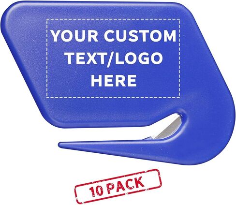 Custom Translucent Plastic Letter Openers Set of 50, Personalized Bulk Pack - Perfect for Home or Office - TBlue in Kuwait