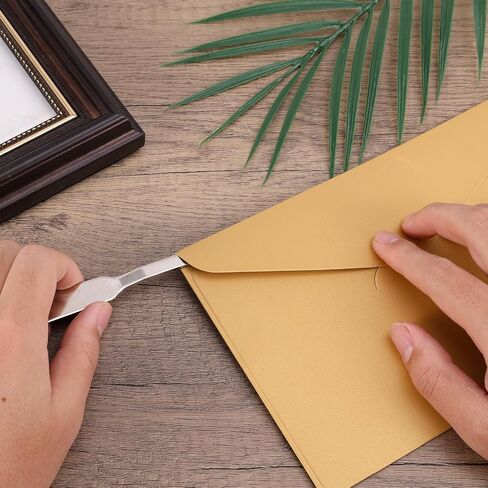 4pcs Letter Opener Envelope Slitter, Stainless Steel Mail Opener Tool Envelope Wrapping Paper Cutter for Home Office School Opening Mail Gift Wrap (Silver) in Saudi Arabia