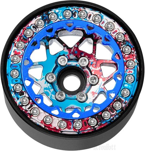 RC Aluminium 1.9 حافات عجلة Beadlock محددة لـ 1/10 SCX10 90046 AXI03007 TRX4 TRX6 VS4-10 GEN7 GEN8 MST CFX D90 RC Crawler ، (4pcs) in Kuwait
