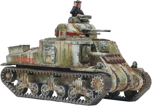 Warlord Bolt Action M3 Lee Medium Tank 1:56 Tabletop Miniatures - Plastic Paintable Miniature WWII Soldiers Set, Unpainted Table Top 28mm Military Minifigures for Adults - Gaming Figurines in Saudi Arabia