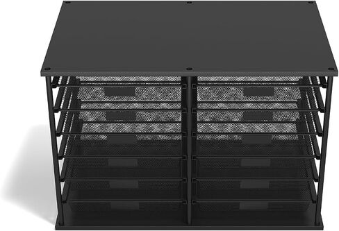 Tru Red Staples 12-Compartment Wire Mesh Organizer ، Matte Black ، 2/Pack (TR57535-CCVS) in Saudi Arabia