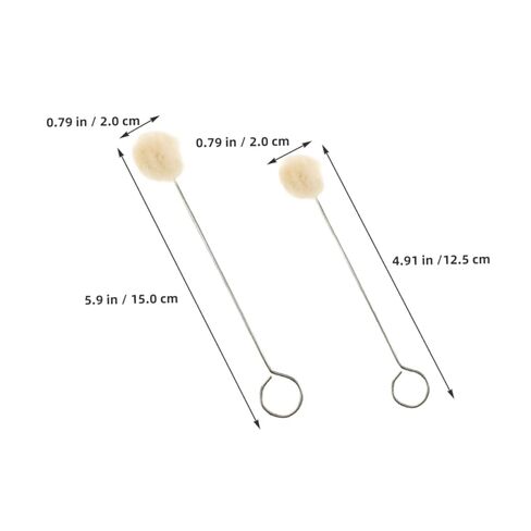 Pretyzoom 60pcs أداة Daubers مع مقبض معدني فرشاة صوف ناع in Kuwait