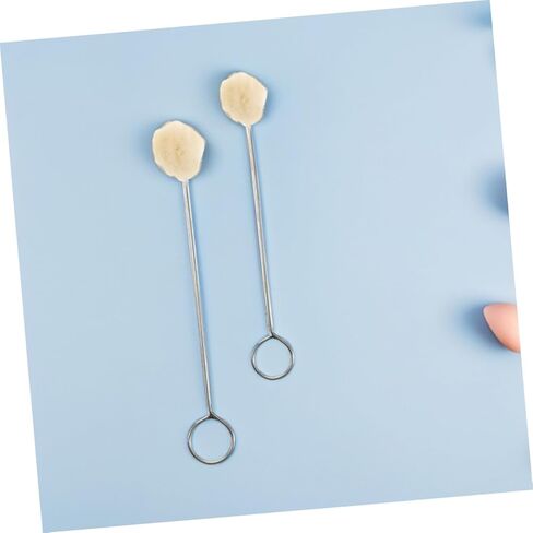 Zerodeko 60pcs Wool Dauber Brush مع مقبض معدني شعيرات صوف ناعمة لتلطيخ الصباغة الفعالة أداة مشاريع للحرف اليدوية للأثاث والسيارات الداخلية in Kuwait