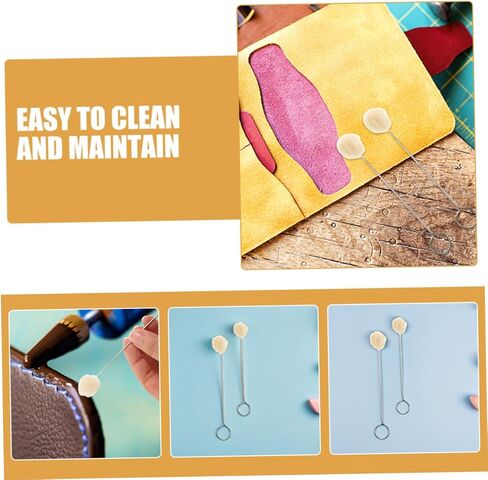 Zerodeko 60pcs Wool Dauber Brush مع مقبض معدني شعيرات صوف ناعمة لتلطيخ الصباغة الفعالة أداة مشاريع للحرف اليدوية للأثاث والسيارات الداخلية in Kuwait