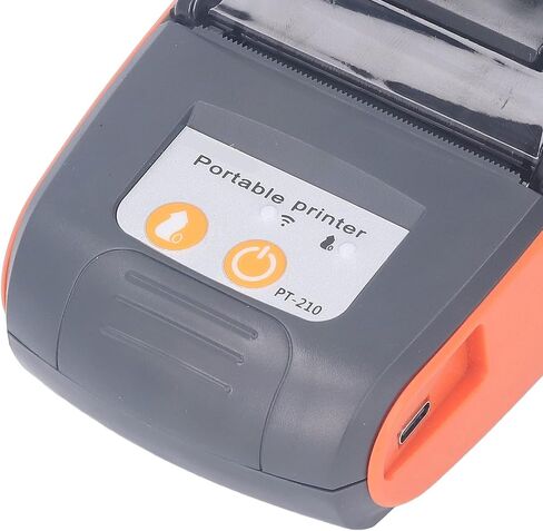 Thermal Receipt Printer, Mini Pocket Bluetooth Printer for iOS Android and 58mm for Quiet Fast Printing Bill Receipt Label Ticket Printing Machine (with Storage in Saudi Arabia