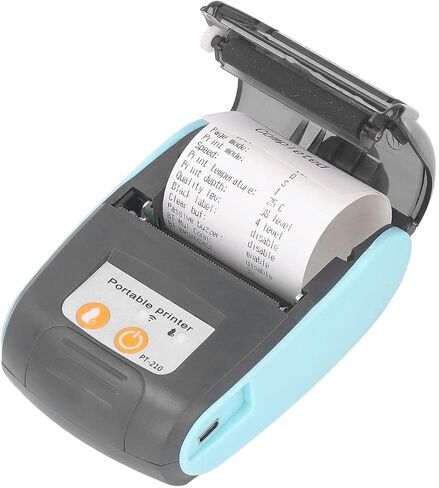 Bluetooth Thermal Receipt Printer, 58mm USB Portable Mobile POS Printer Mini Ticket Bill Printer for Small Business and Home Use Support iOS Android (Without in Saudi Arabia